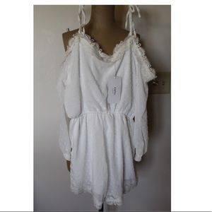 NWT. White Romper